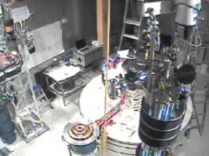 This video (1 min.) shows a time lapse of the construction of the CDMS experiment in 2003-2004. Watch video (QuickTime movie. May not work in all browsers.)