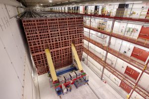 This summer, Fermilab's NOvA neutrino experiment confirmed the oscillation of muon neutrinos into electron neutrinos. Pictured here is the NOvA Far Detector in Ash River, Minnesota. Photo: Reidar Hahn