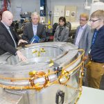 Stephen Binkley visits Fermilab
