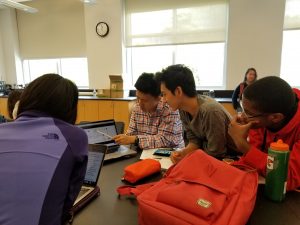 Students in a trial classroom undertake the IBMQ exercises in May 2019. Photo: Ranbel Sun