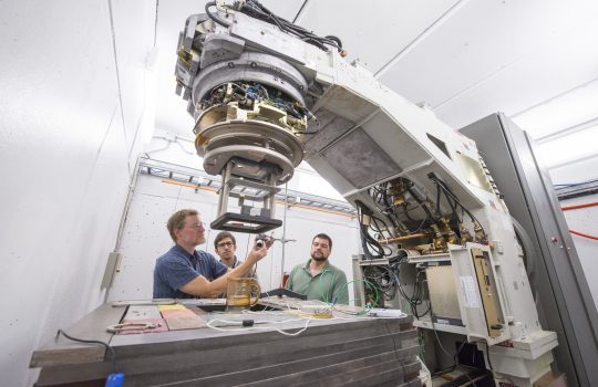 People work on A2D2 accelerator.