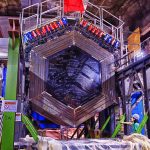 Scientists at Fermilab use the MINERvA to make measurements of neutrino interactions that can support the work of other neutrino experiments. Photo: Reidar Hahn