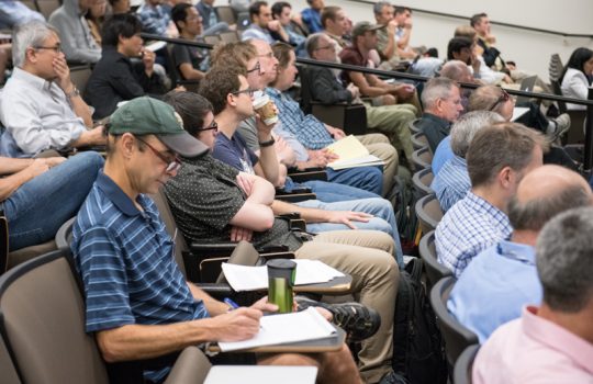 Participants attended lectures on quantum science and a hands-on demonstration of quantum computing software presented by representatives from Google. Photo: Reidar Hahn