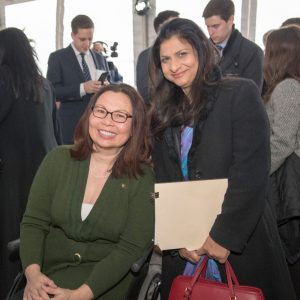 Senator Tammy Duckworth, left, and Consul General of India Neeta Bhushan were part of the milestone occasion. Photo: Reidar Hahn