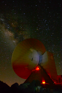 The Large Millimeter Telescope in Mexico is part of the Event Horizon Telescope array. Credit: David Sanchez-Arguelles (LMT/INAOE)