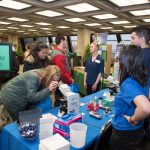 High school students meet with STEM professionals at Fermilab's annual STEM Career Expo. Photo: Reidar Hahn