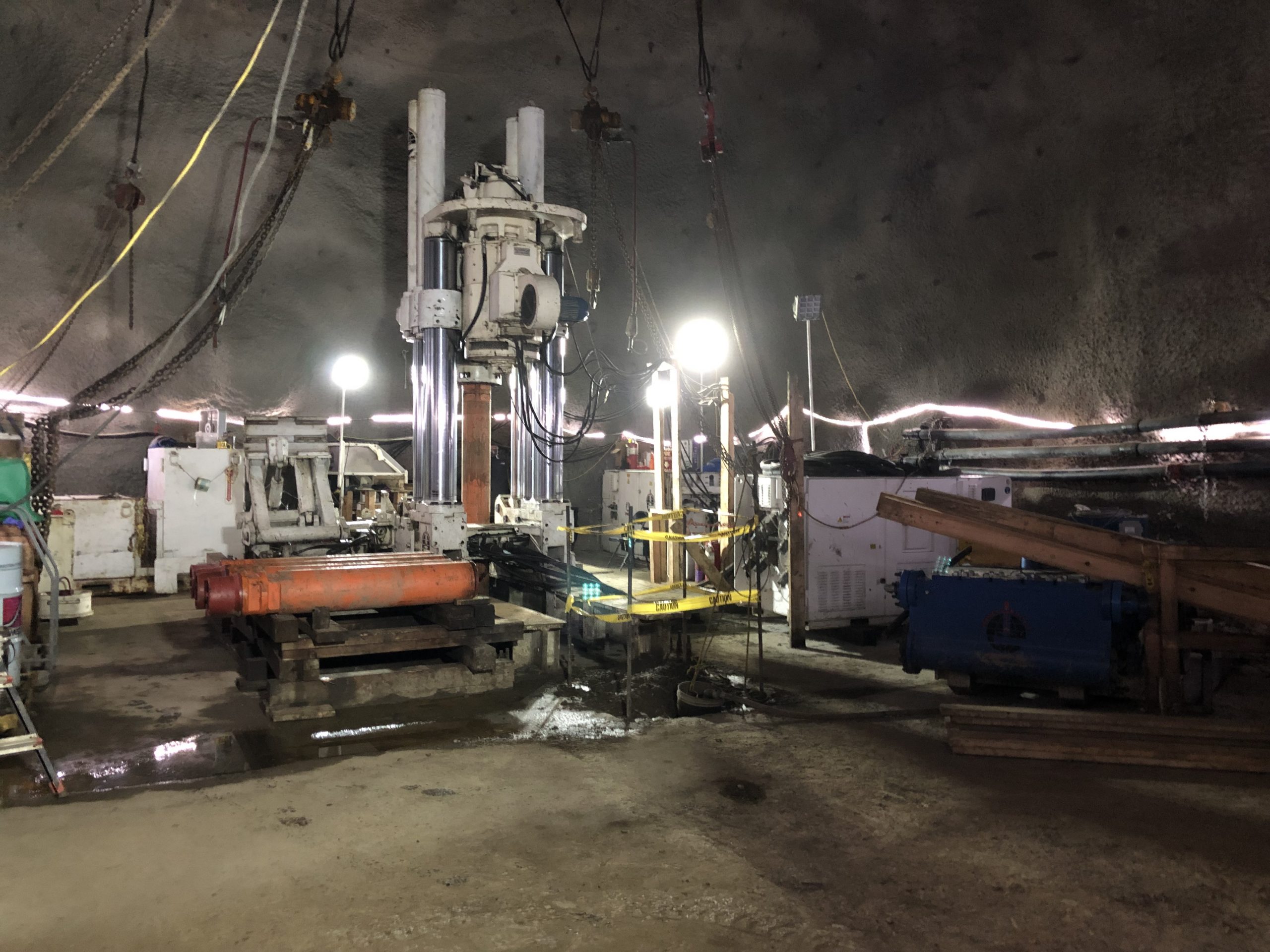 Drilling equipment underground