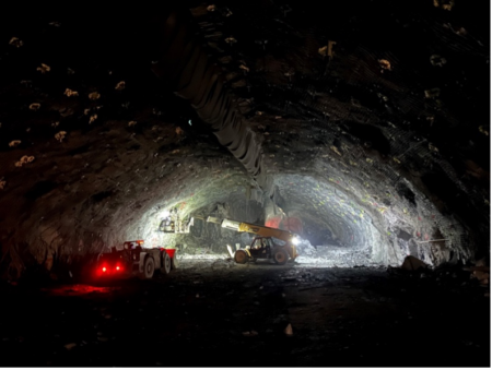 Excavation of massive underground caverns for DUNE halfway complete