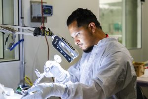 Fermilab technician Marino Alvarado