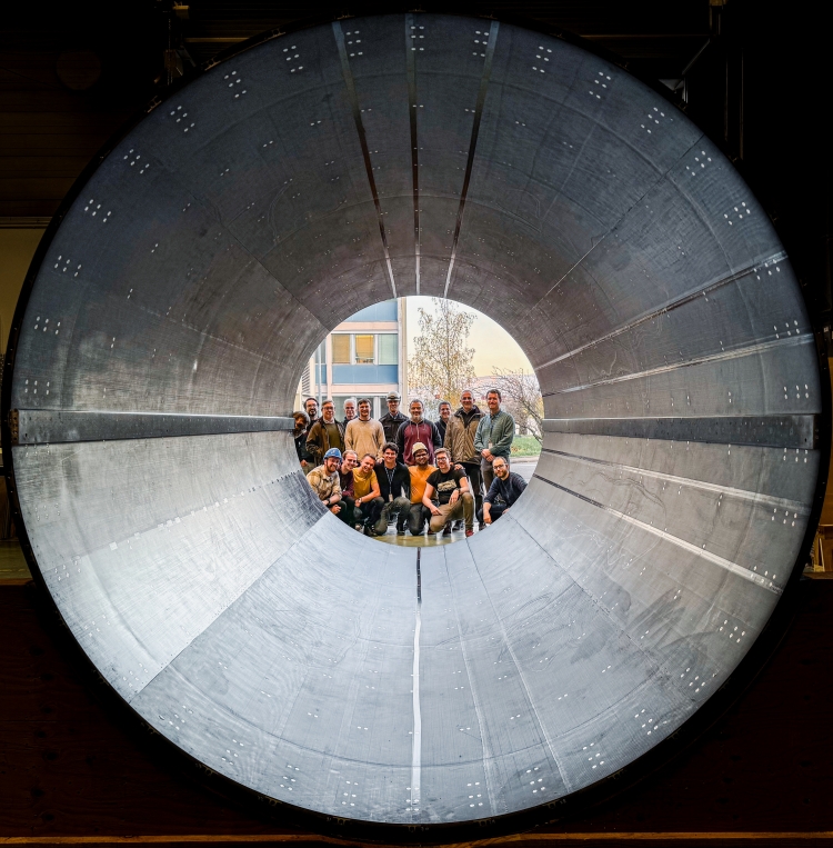 Group photo through the center of the BTST.