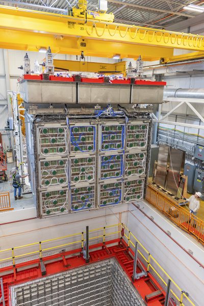 Work is performed on the Short Baseline Near Detector in 2023. Ryan Postel, Fermilab