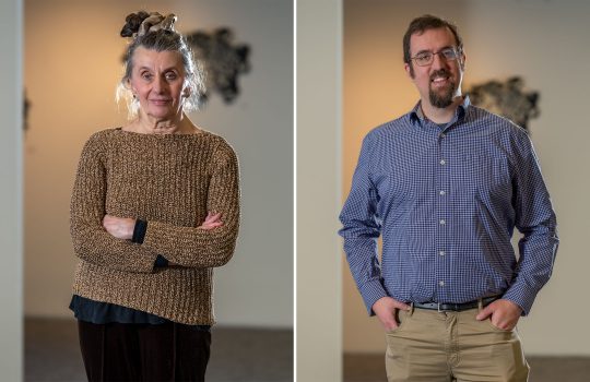 2026 FermiForward guest artist Eleftheria Lialios and guest composer Isaac Smith. Credit: JJ Starr