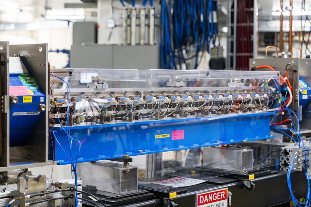 A Magaitsev magnet in the FAST/IOTA test facility. Credit: Ryan Postel, Fermilab
