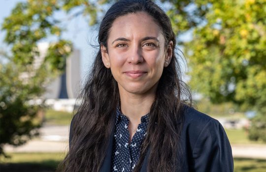 Maria Barba is a cryogenic engineer at Fermilab. Credit: JJ Starr, Fermilab
