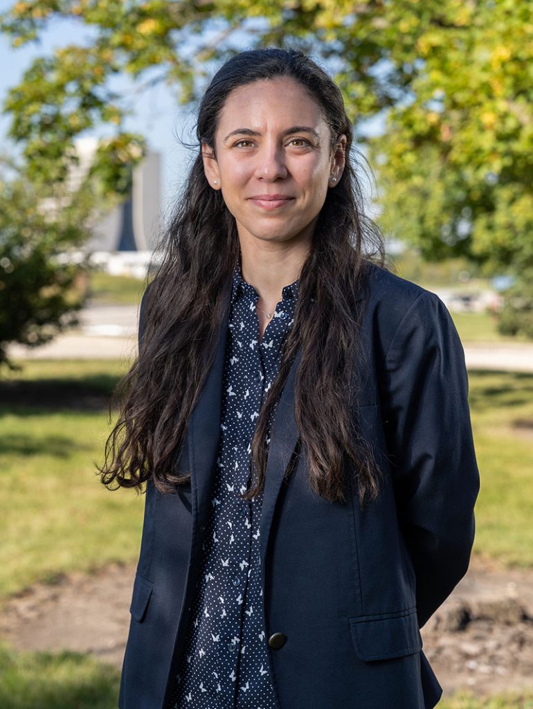 Maria Barba is a cryogenic engineer at Fermilab. Credit: JJ Starr, Fermilab