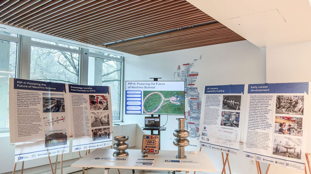 The PIP-II project was highlighted as an example of successful collaboration between the U.S. and U.K. during a showcase at the British Embassy. Credit: Hema Ramamoorthi, Fermilab