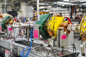 Fermilab’s FAST/IOTA particle accelerator research and development test platform is being leveraged to discover methods to incorporate artificial intelligence into accelerator operations. Credit: Ryan Postel, Fermilab
