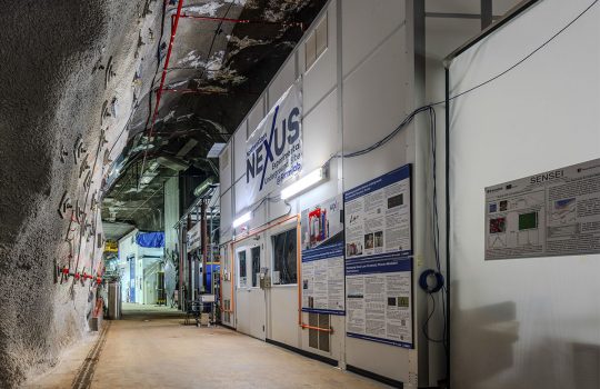 Scientists use the Northwestern Experimental Underground Site, called NEXUS, to study the behavior of quantum devices for use in dark matter searches and quantum information science. Credit: Ryan Postel, Fermilab