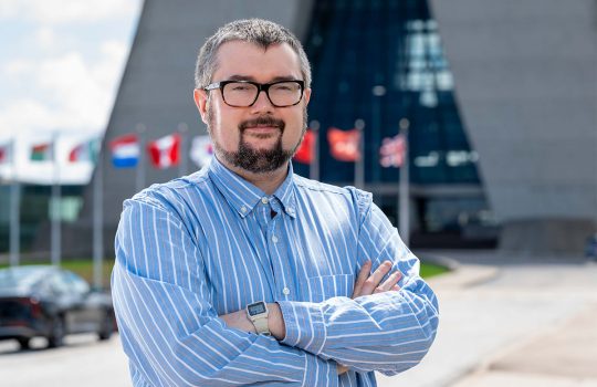 Mark Ross-Lonergan is the newest co-spokesperson for the MicroBooNE collaboration. Credit: Ryan Postel, Fermilab