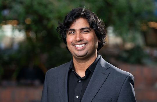 Vishvas Pandey is the newest co-spokesperson for NuSTEC. Credit: Ryan Postel, Fermilab