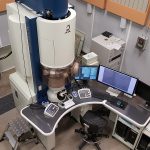 Transition electron microscopy provides information about the material down to the nano and atomic scales. In the case of these superconducting devices, this allows for measuring the thickness of oxides, angle of the sidewall and depth of the trench. This capability is available at the NUANCE Center at Northwestern University and the Sensitive Instrument Facility at Ames National Laboratory. Credit: Northwestern University
