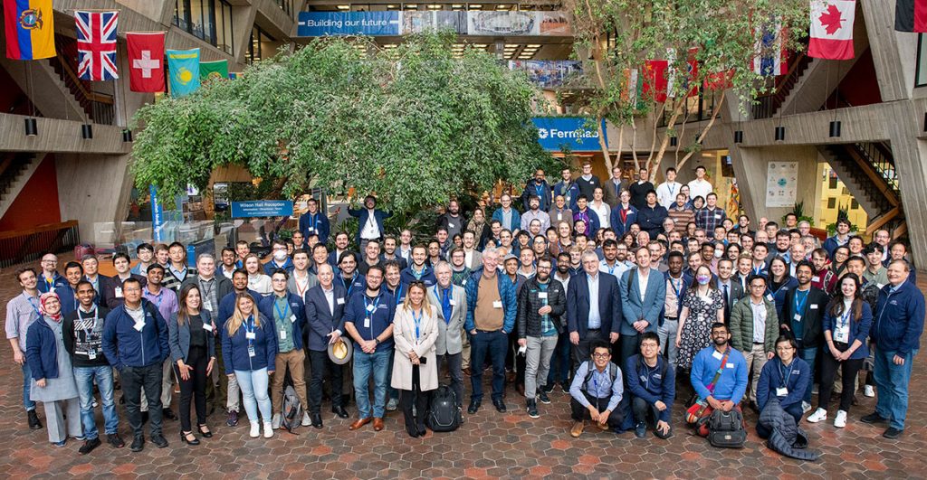 SQMS Annual Meeting in October 2022. This was the first time we were able to gather collaborators together in person. Photo credit Ryan Postel, Fermilab