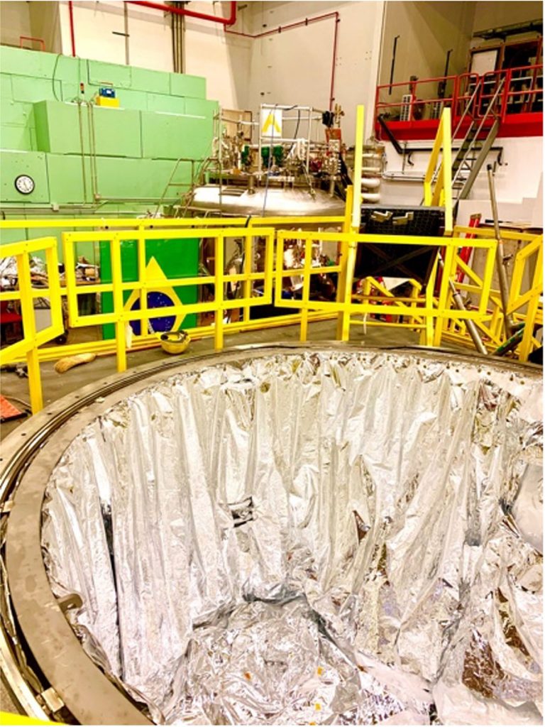 Scaling with Colossus – the world’s largest dilution refrigerator, will offer 5 cubic meters of space and cool components to around 0.01K. Photo Credit: Anna Grassellino, Fermilab